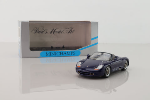 Minichamps 063131; 2002 Porsche Boxster Roadster; Metallic Iris Blue