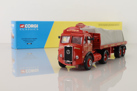 Corgi 28001; Atkinson; Articulated Flatbed Trailer, Sutton's of St Helens, Sheeted Load
