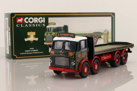 Corgi 24402; Leyland Mouthorgan Cab; 8 Wheel Flatbed, Eddie Stobart