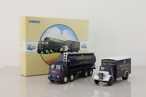 Corgi 97781; Tate & Lyle Tanker & Van Set; Foden FG Tanker & Bedford O Box Van