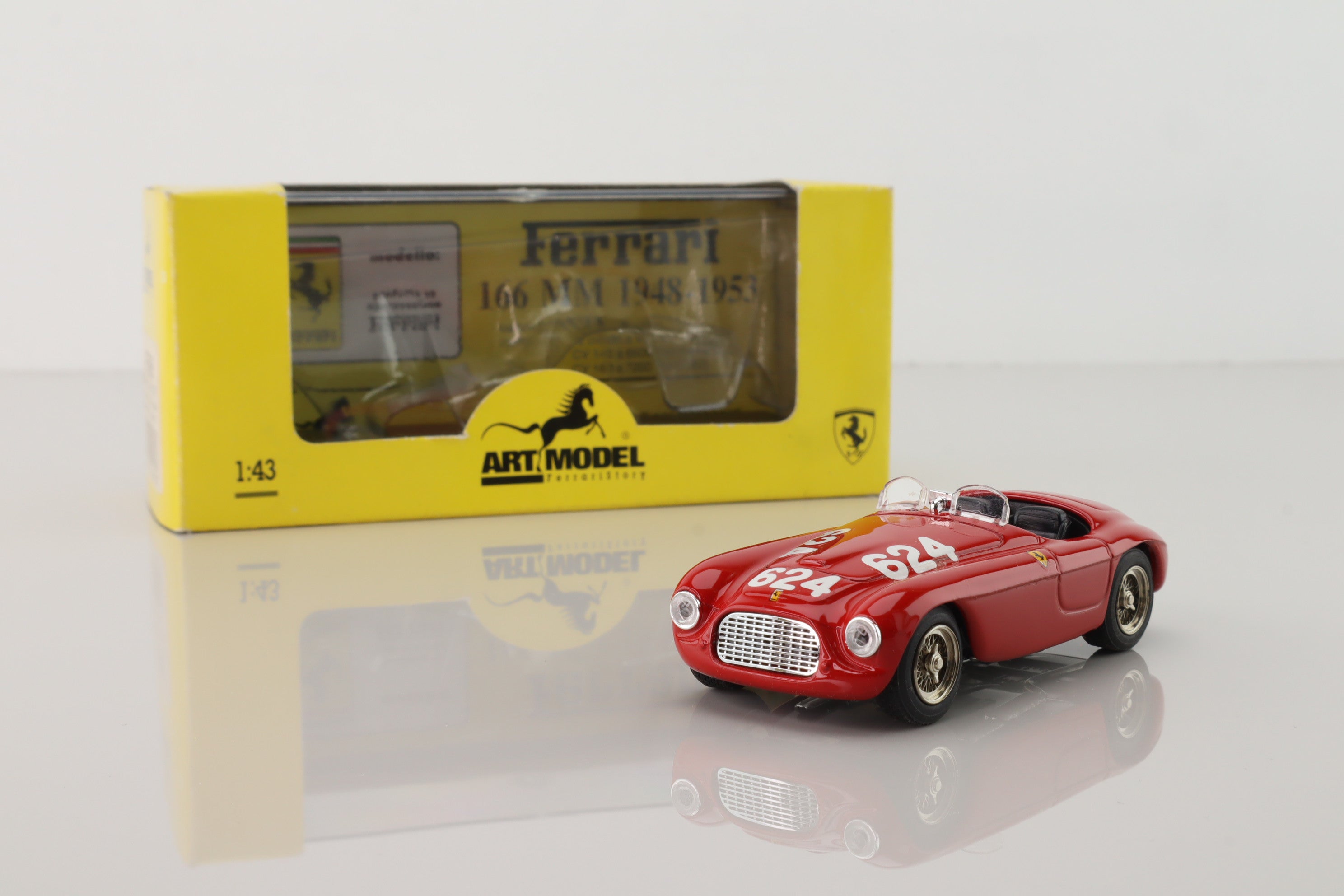 Art Model ART008; Ferrari 166 MM; 1949 Mille Miglia 1st; Biondetti & Salani; RN624