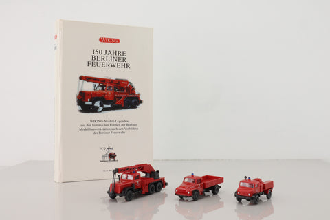 Wiking 990 21 58; 150 Years of the Berlin Fire Department; Ford FK, Unimog S 404, Magrius Deutz Uranus