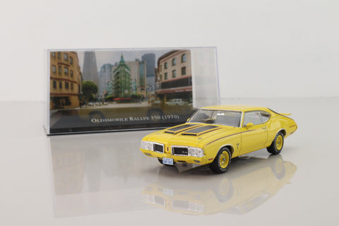 IXO; 1970 Oldsmobile Rallye 350; Yellow, Black Stripes