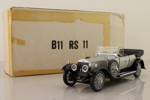 Franklin Mint B11 RS 11; 1925 Rolls-Royce Silver Ghost; Open Top, Metallic Silver