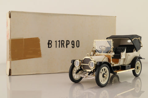 Franklin Mint; 1912 Packard Victoria Model 1-48; White, Black Chassis