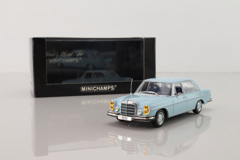 Minichamps 430 039108; 1968 Mercedes-Benz 300 SEL 6.3; Light Blue